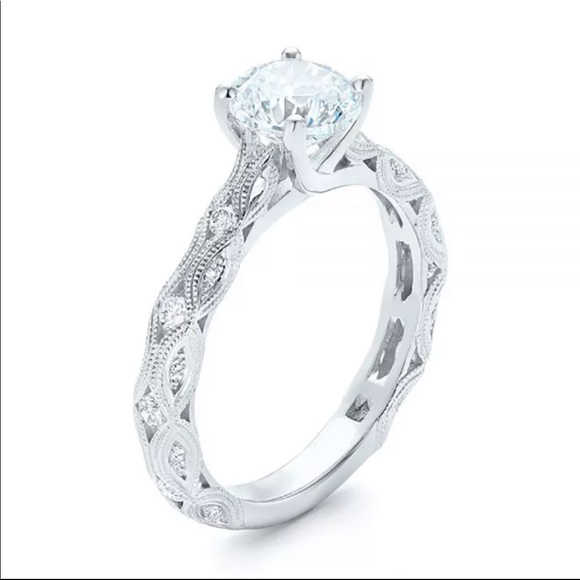 Jewelry - New 925 Silver Carved Patterns Love Promise Ring